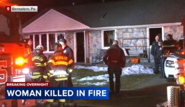 Woman killed, man rescued after house fire in Bensalem, Pennsylvania
