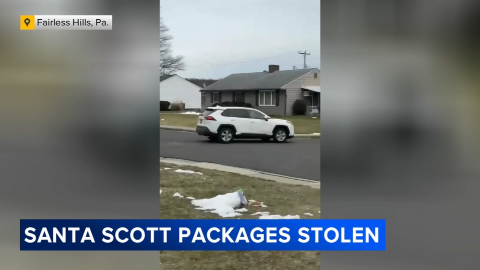 Packages stolen from 'Santa Scott's' home in Fairless Hills, Pennsylvania