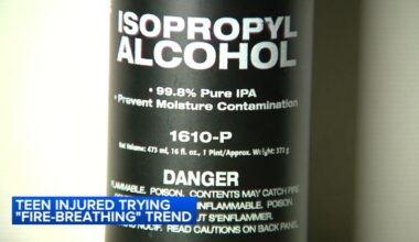 Pennsylvania teen hospitalized after trying viral 'fire-breathing' social media trend