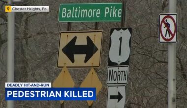 Pedestrian killed after hit‑and‑run crash in Chester Heights, Delaware County