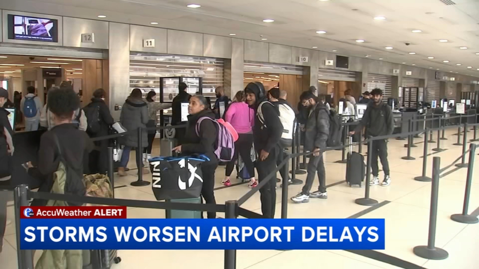 Storms cause hundreds of delays and cancellations at Philadelphia International Airport