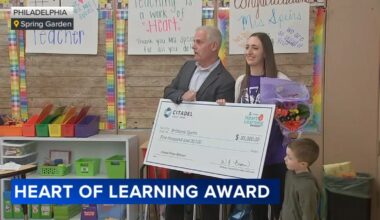 Philadelphia teacher surprised with the $5,000 Heart of Learning Award