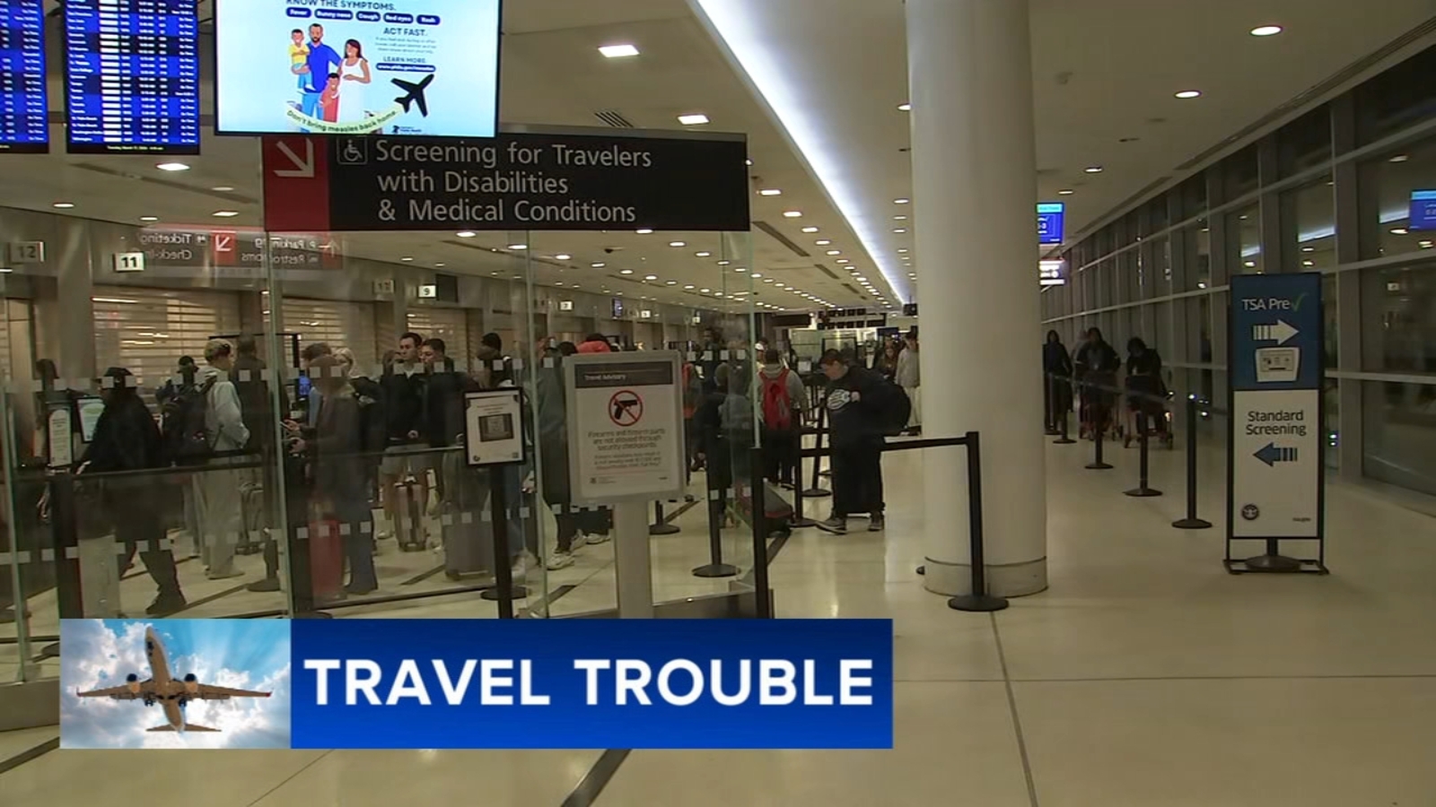 Improvement at Philadelphia International Airport on Tuesday after powerful storms overnight