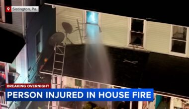 Person injured in house fire in Lehigh County, Pennsylvania