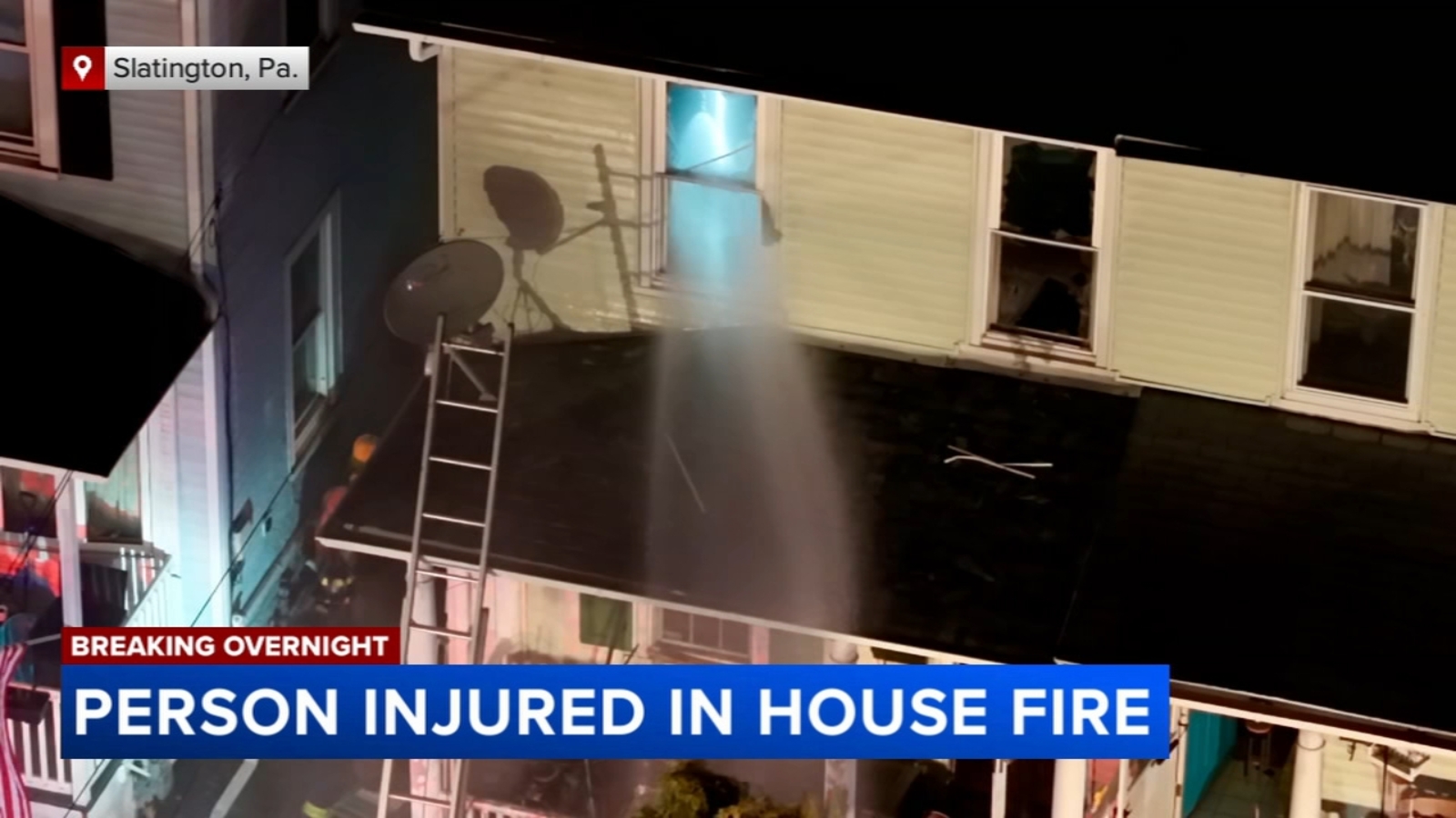 Person injured in house fire in Lehigh County, Pennsylvania