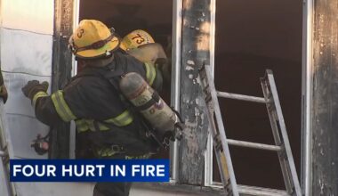 4 injured, including 2 firefighters, during house fire in the Germantown section of Philadelphia