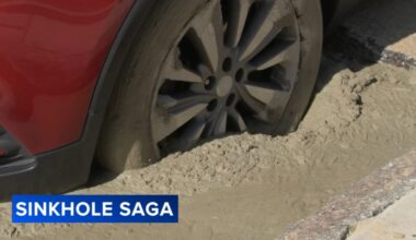 Residents in Philadelphia's Frankford section see progress on sinkhole repairs, then face new setback