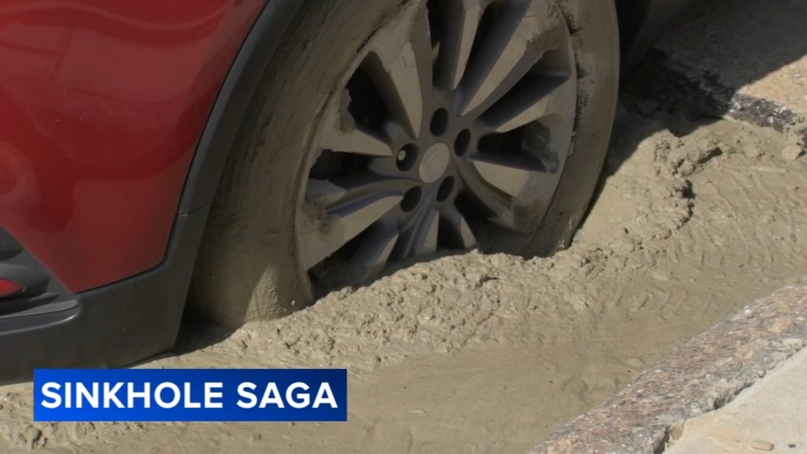 Residents in Philadelphia's Frankford section see progress on sinkhole repairs, then face new setback