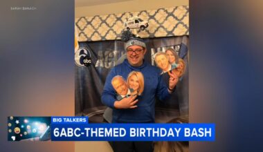 Philadelphia woman throws Action News‑themed party for superfan husband