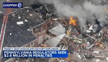 Pa. regulators seek $2.6M in penalties following deadly 2023 chocolate factory explosion in West Reading, Pa.