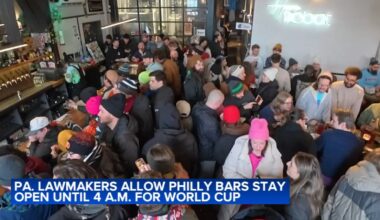 Pennsylvania lawmakers approve bill allowing Philadelphia bars to stay open later for FIFA World Cup