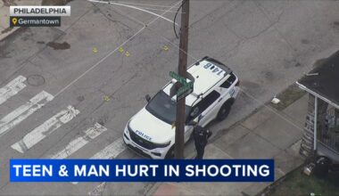 Teenager, man injured following double shooting in Philadelphia's Germantown neighborhood