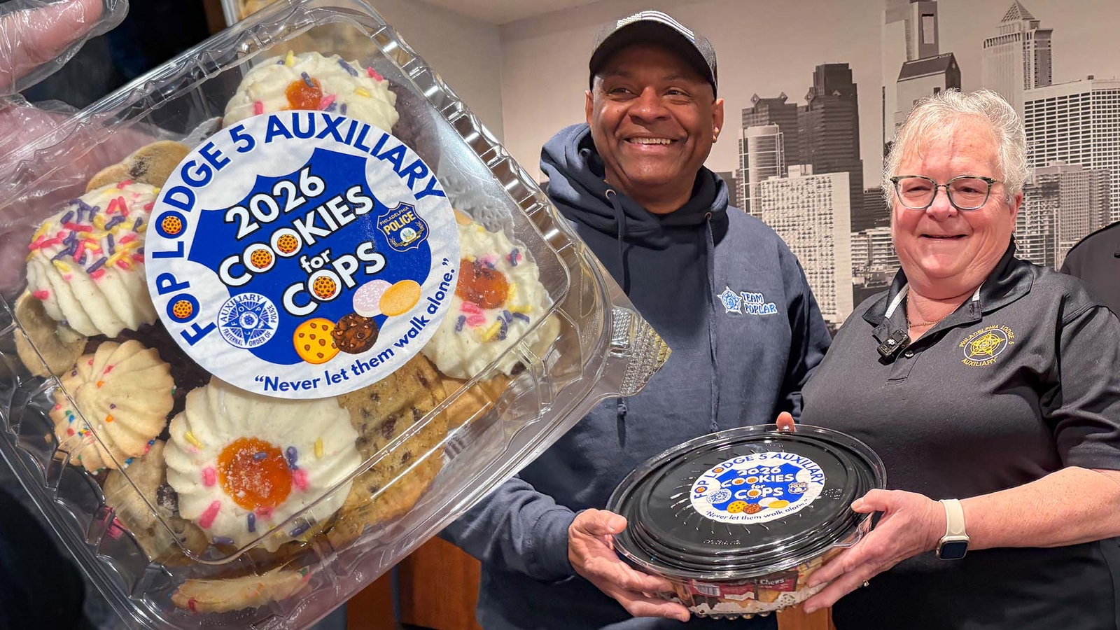 'Cookies for Cops' delivers countless treats to officers across Philadelphia