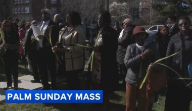 Historic Philadelphia church marks Palm Sunday with community procession