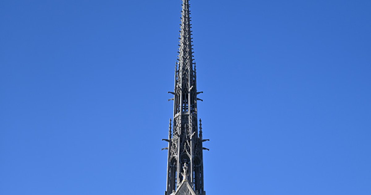 Pitt’s Heinz Chapel facade and spire repair won a Master Builders’ Association award