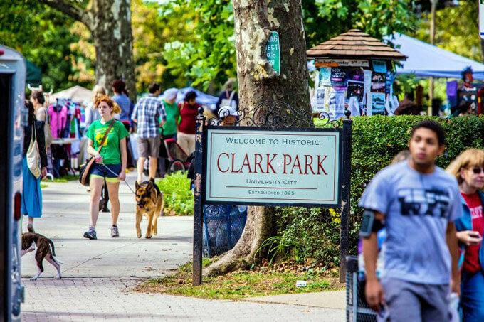 A West Philly favorite, Clark Park has a relaxed neighborhood vibe.