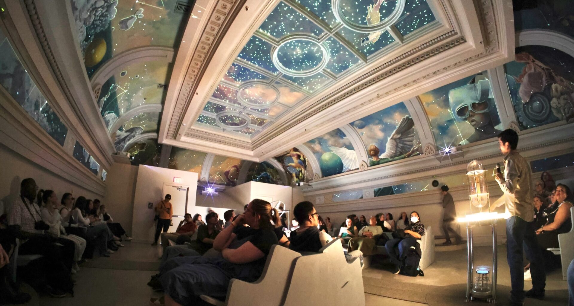 Ministry of Awe turns a historic Philly bank building into a trippy art playground