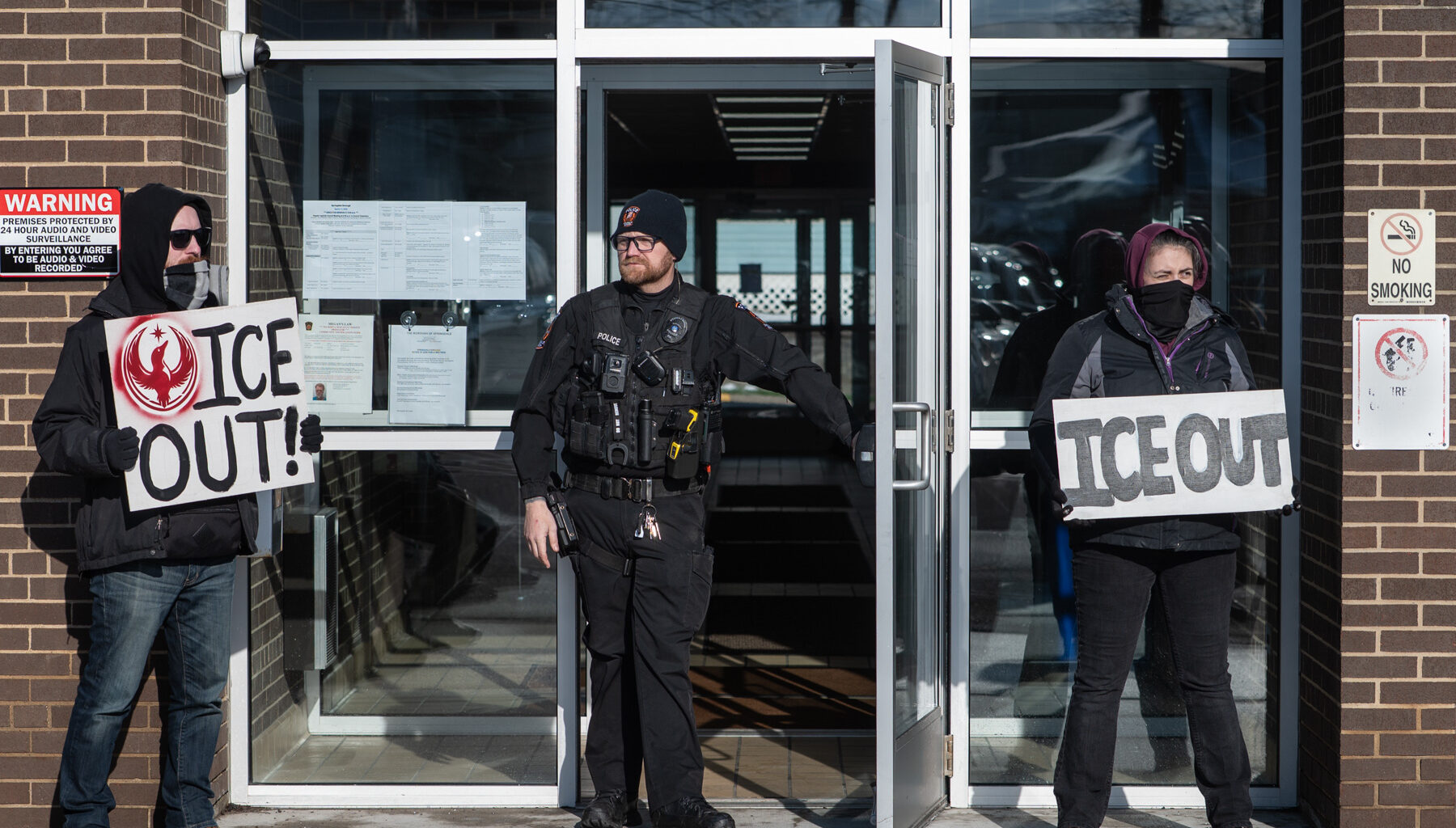 Protest in Springdale Borough seeks end of ICE agreement