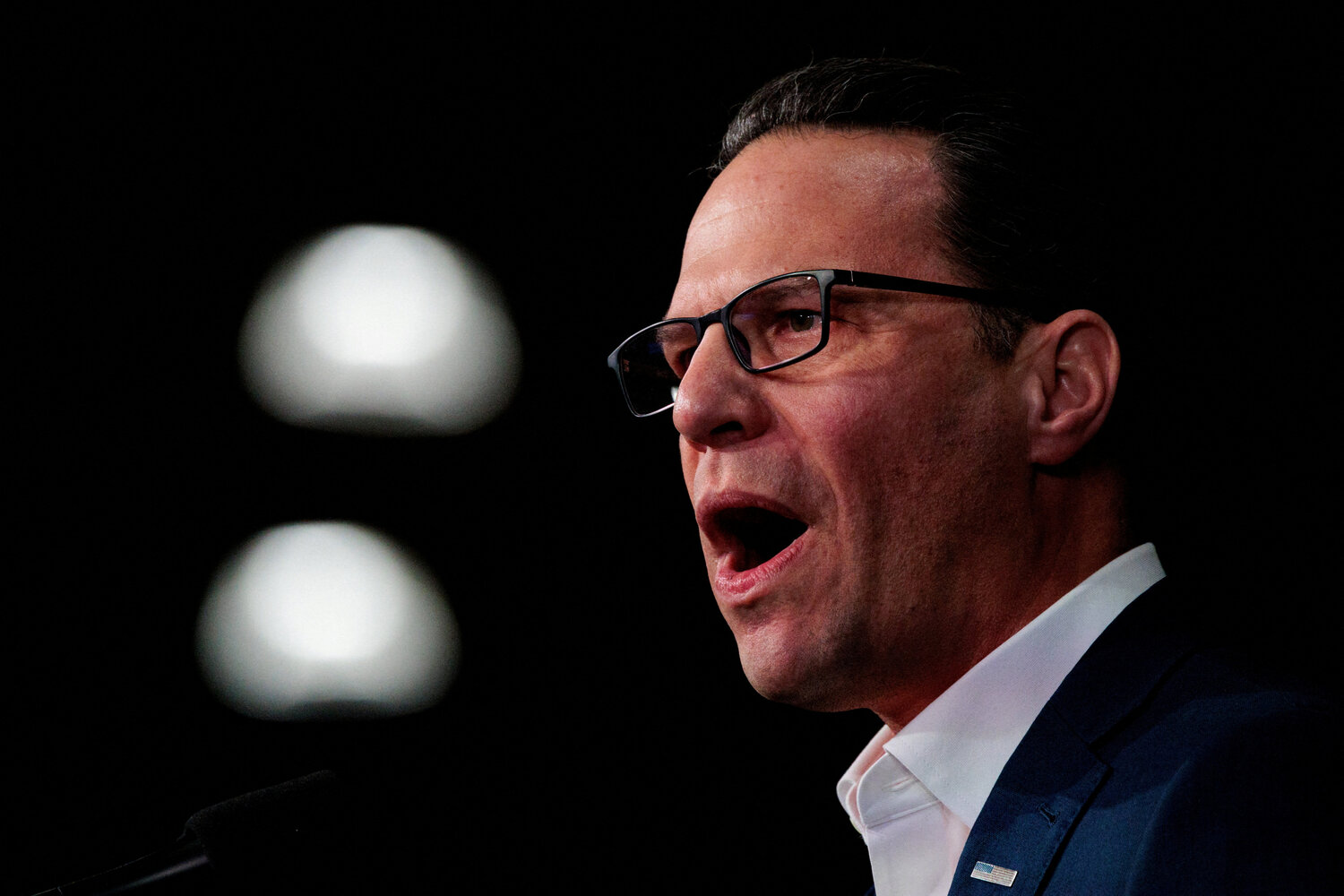 In this file photo, Gov. Josh Shapiro speaks during a rally in Philadelphia, Jan. 8, 2026.