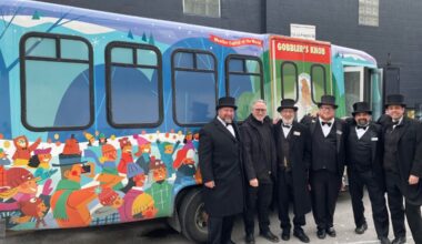 Carnegie artist Dave Klug decorates bus to bring Punxsutawney Phil to Pittsburgh's St. Patrick's Day Parade