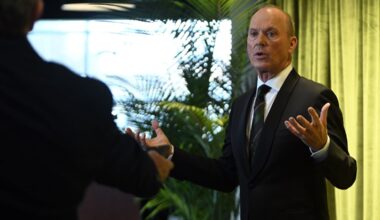 Michael Keaton on Pittsburgh's North Shore to receive Rooney award at Ireland Funds gala