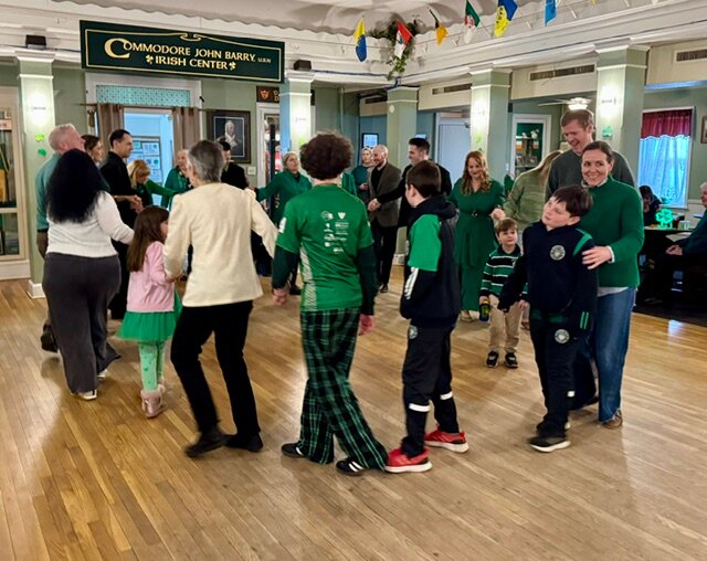 The Commodore John Barry Arts and Cultural Center in Mt. Airy was full of family-friendly celebration on Sunday after the city&rsquo;s St. Patrick&rsquo;s Day parade.