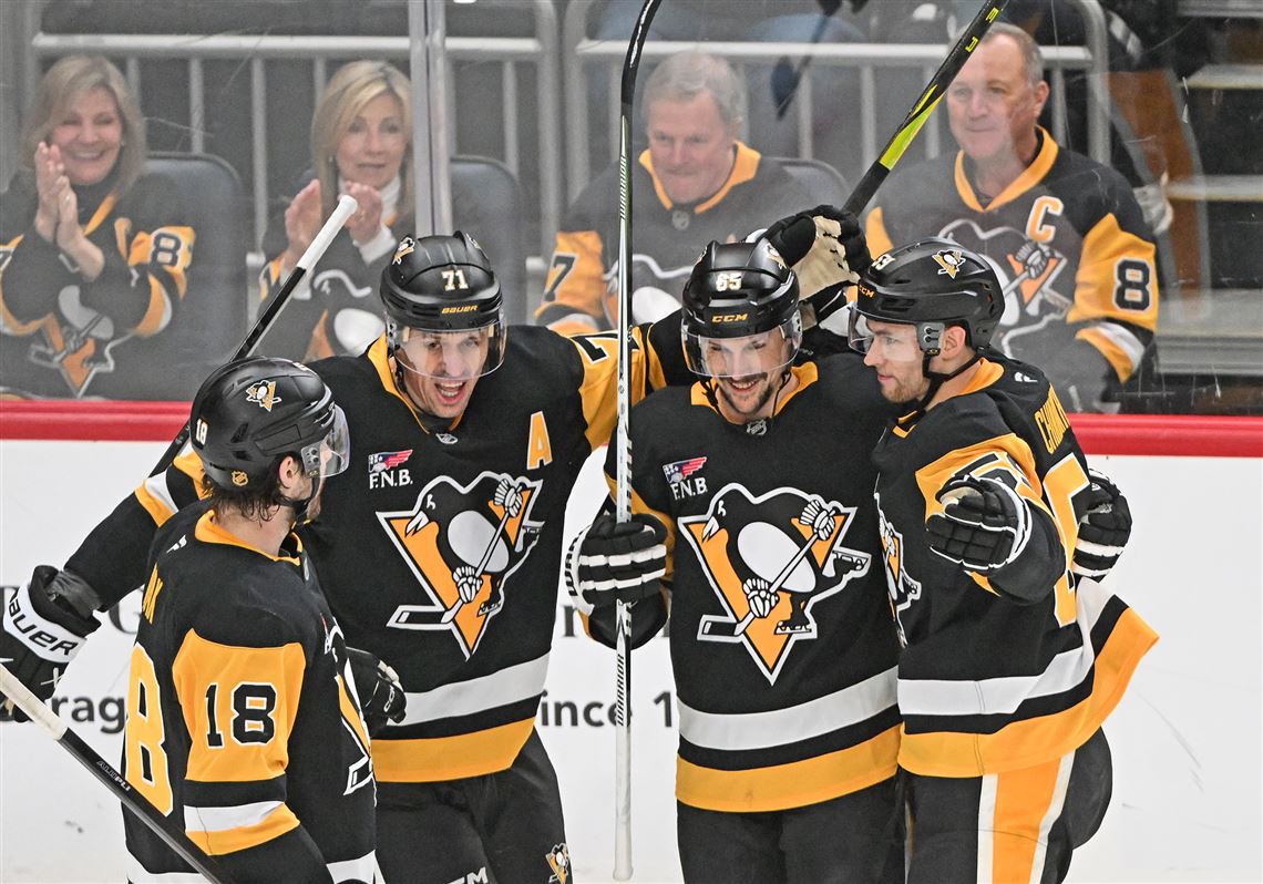 Penguins finally win shootout, prevailing over Jets as Erik Karlsson scores twice