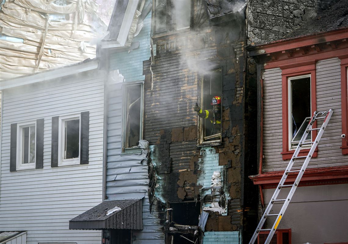12 displaced as 3-alarm blaze rips through Bloomfield homes