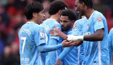 Championship leaders Coventry strengthen position with win at Bristol City