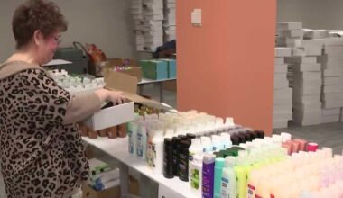 Pa. Turnpike volunteers make care kits for human trafficking survivors