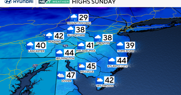Rain, wintry mix returns Sunday to Philadelphia region ahead of brutal cold. Here's the weather forecast.