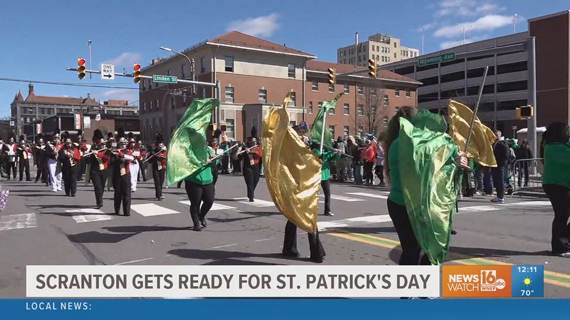 Scranton set for 65th annual St. Patrick's Parade with bands, dancers, and historical reenactments
