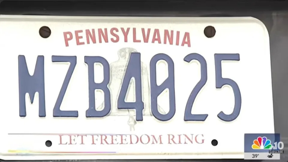 Pennsylvania new license plate design.