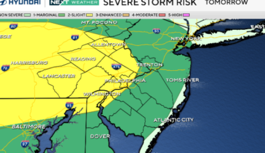 Severe storms threaten Philadelphia region Sunday afternoon. Here's the weather forecast