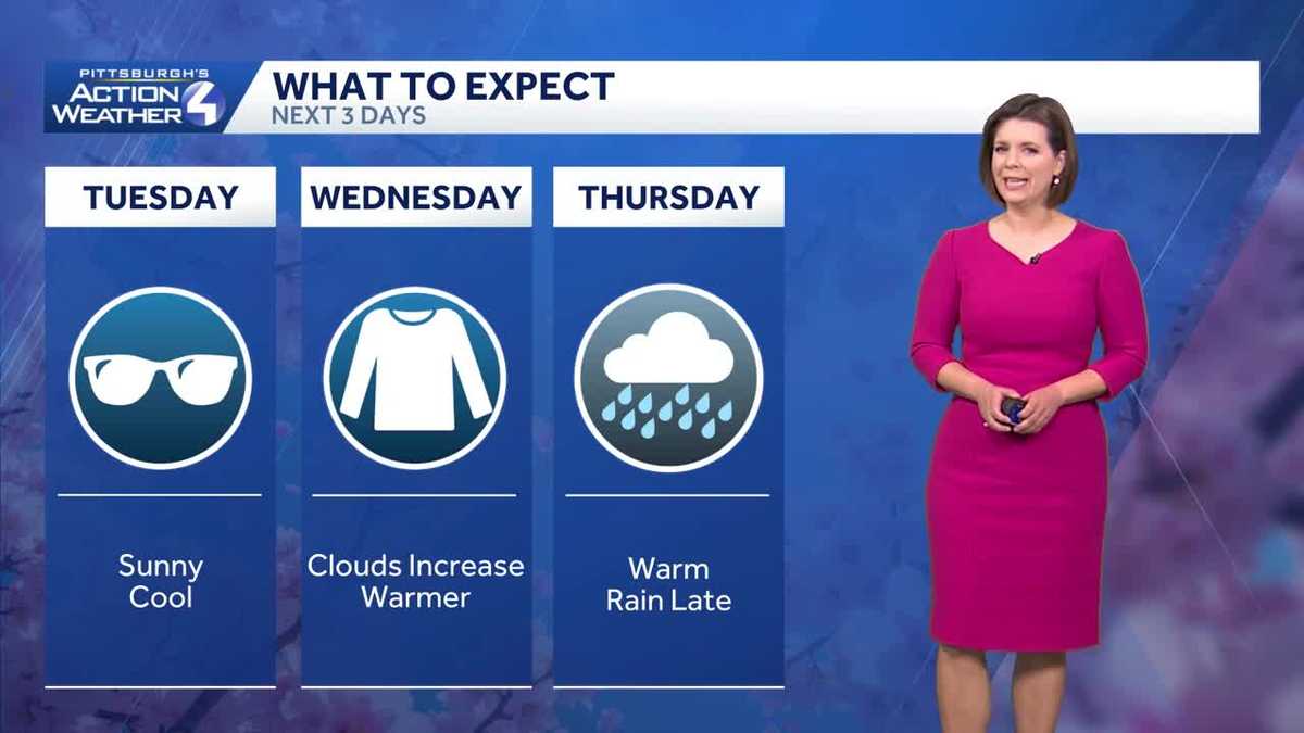 Western PA: Warming up through Thursday