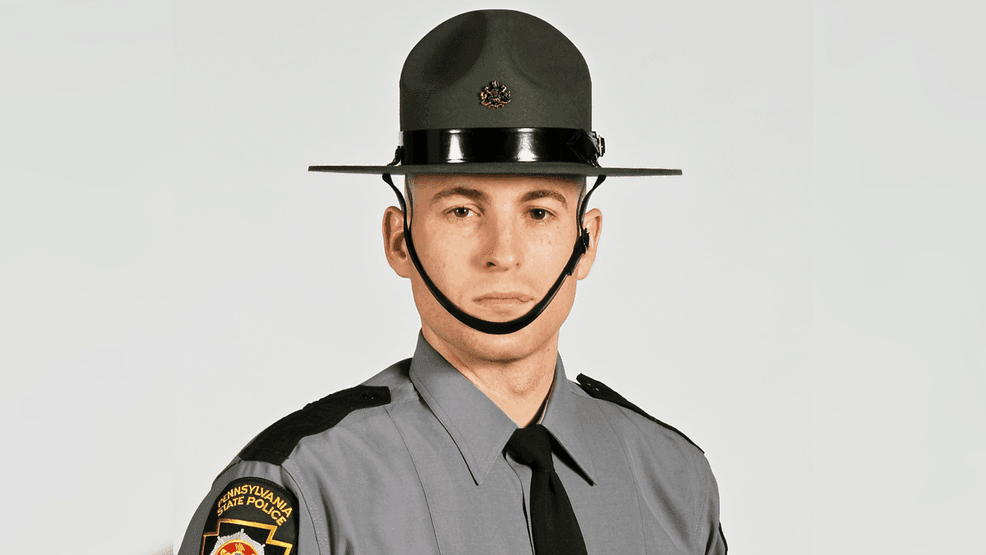 PSP cadet graduation photo of fallen trooper Timothy O'Connor. He was a member of the 131st cadet class and is the 105th Pennsylvania State Police trooper to have made the ultimate sacrifice. (Credit: Pennsylvania State Police)