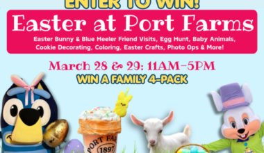 Win the Ultimate Easter at Port Farms Family Package (Erie Giveaway!)