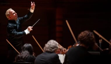Philadelphia Orchestra conductor Yannick Nezet-Seguin performs with the Berlin Staatskapelle at the Kimmel Center to start their international orchestra series on Sunday, Dec. 3, 2023.