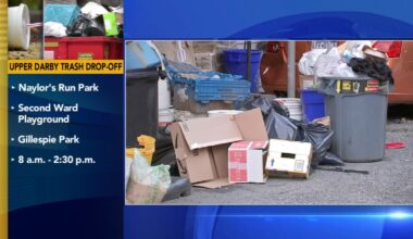 Upper Darby Trash: Residents can drop off at 3 locations Wednesday