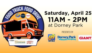 WFMZ-TV 69 News, Dorney Park, GIANT present the 10th annual "Food Truck Food Drive" benefiting Second Harvest Food Bank | Lehigh Valley Regional News