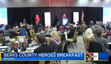 WFMZ's Karin Mallet hosts annual Berks County Heroes Breakfast | Berks Regional News