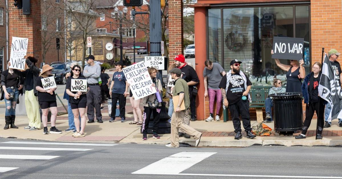 Demonstrators stage protest over war in Iran | State