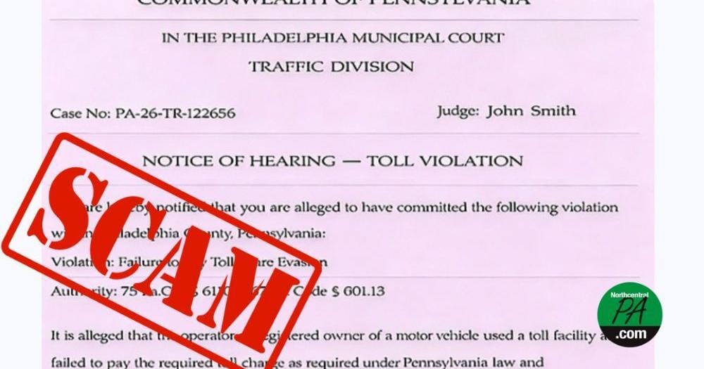 Philly courts warn Pennsylvanians about toll collection scam | News