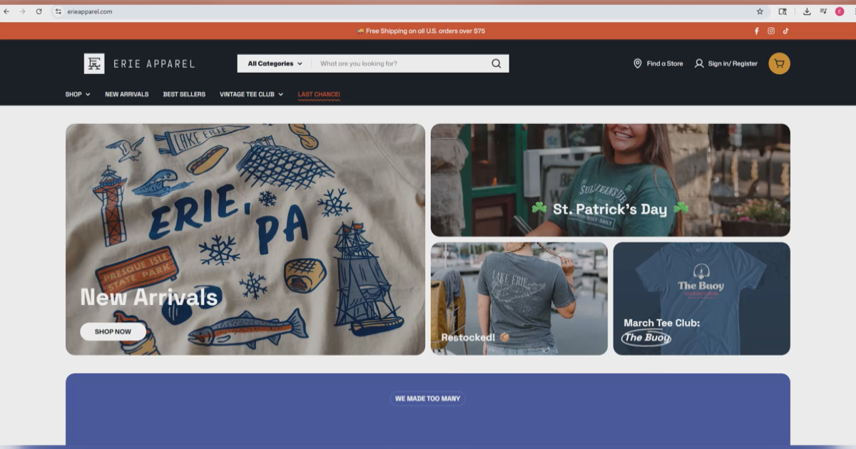 Caution: Fake Website Targeting Erie Apparel Customers | News