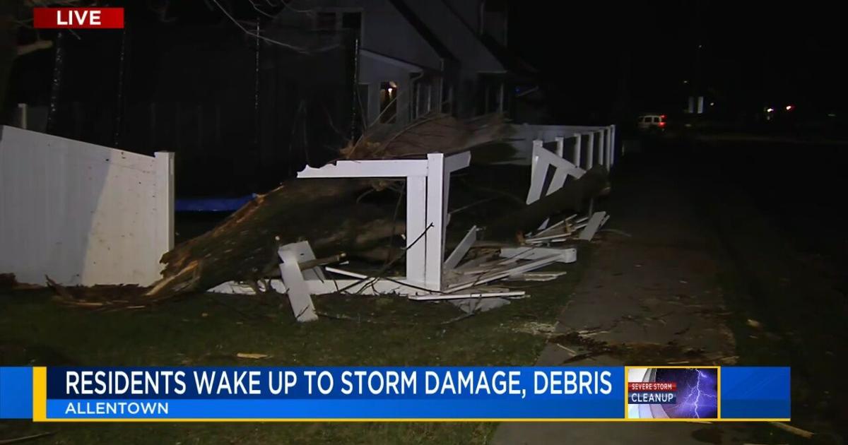 Residents wake up to downed trees, fallen power lines in Lehigh Valley after storms sweep through region | Allentown Area
