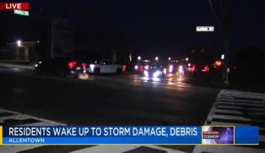 Residents wake up to downed trees, fallen power lines in Lehigh Valley, some roadways still in the dark | Allentown Area