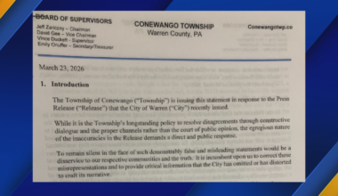 Conewango Township Disputes Statement from City of Warren | News