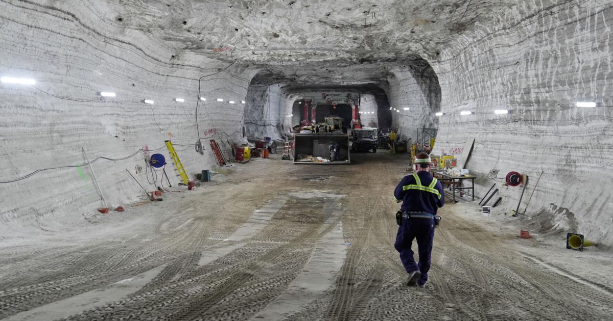 Beneath Lake Erie, a vast salt mine works overtime to meet winter road demands | National News
