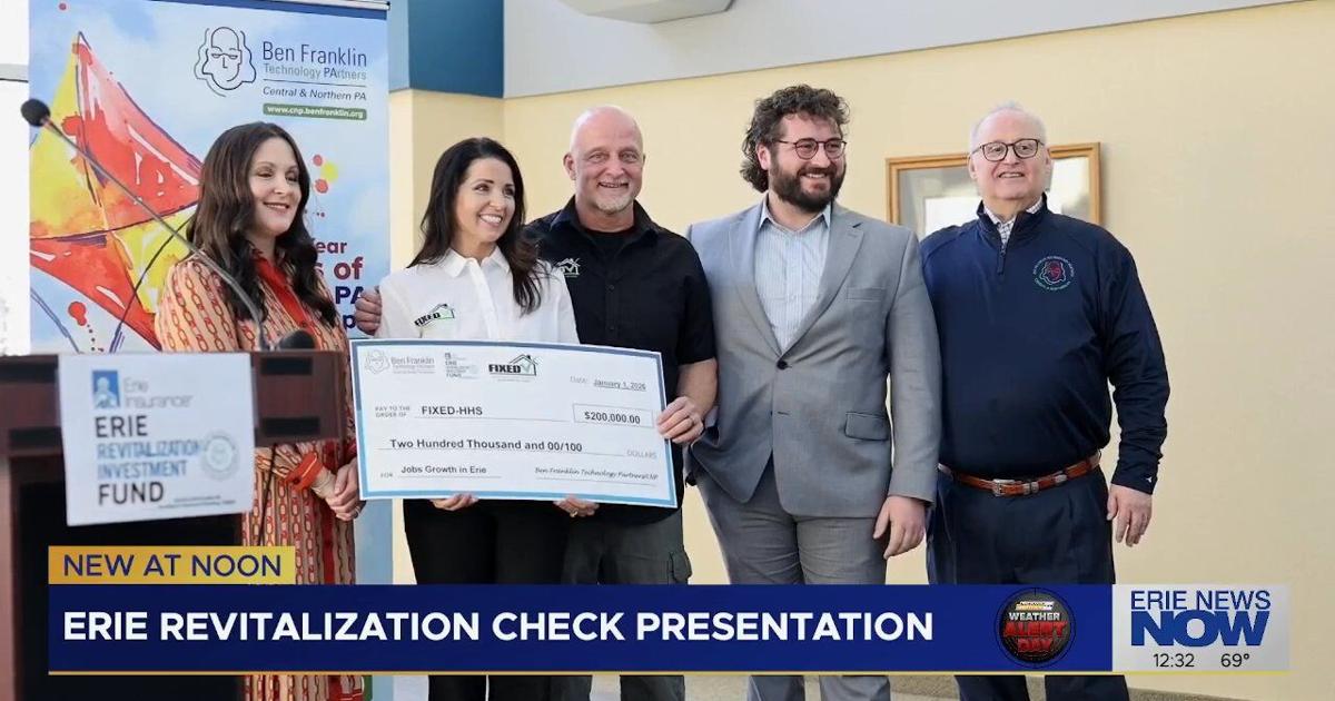 Erie Revitalization Check Presentation | News