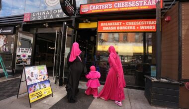 Carter’s Cheesesteaks by Garci anchors one of the Square Food Court’s front windows at 1016 Race St.